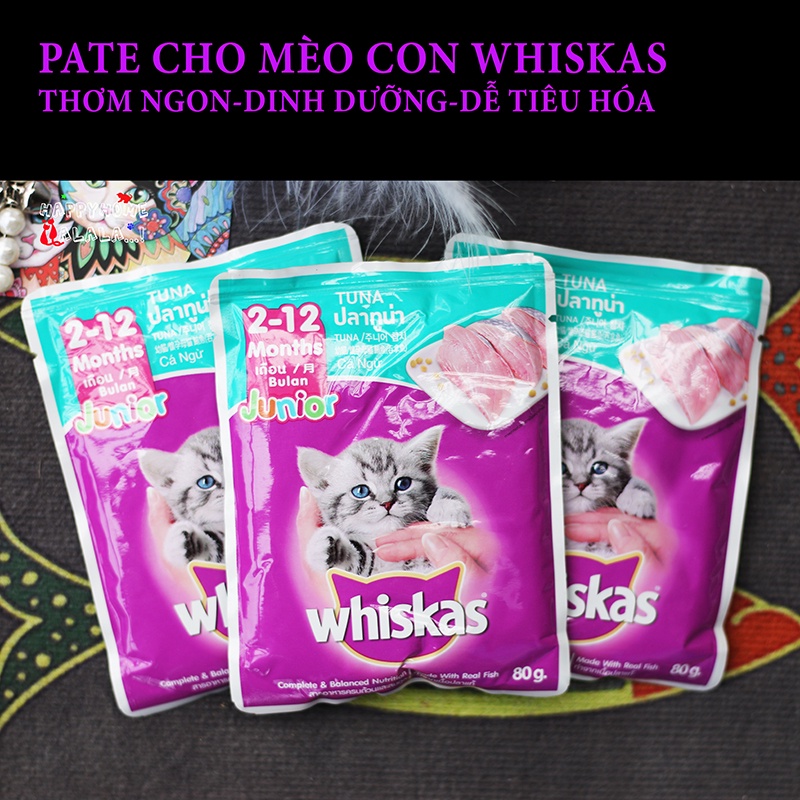 Pate whiskas cho mèo con