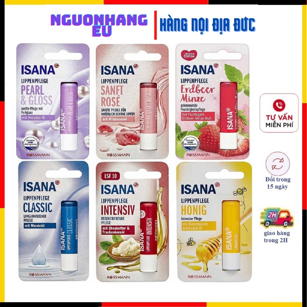 Son dưỡng môi Isana - Đức