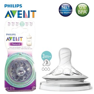 Núm ty Philips Avent Natural - Hộp 2 núm