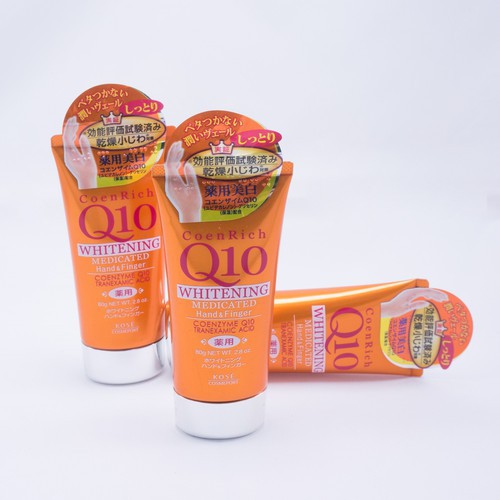 Kem dưỡng trắng da tay Kose Q10 (80g) Nhật Bản(màu đỏ)