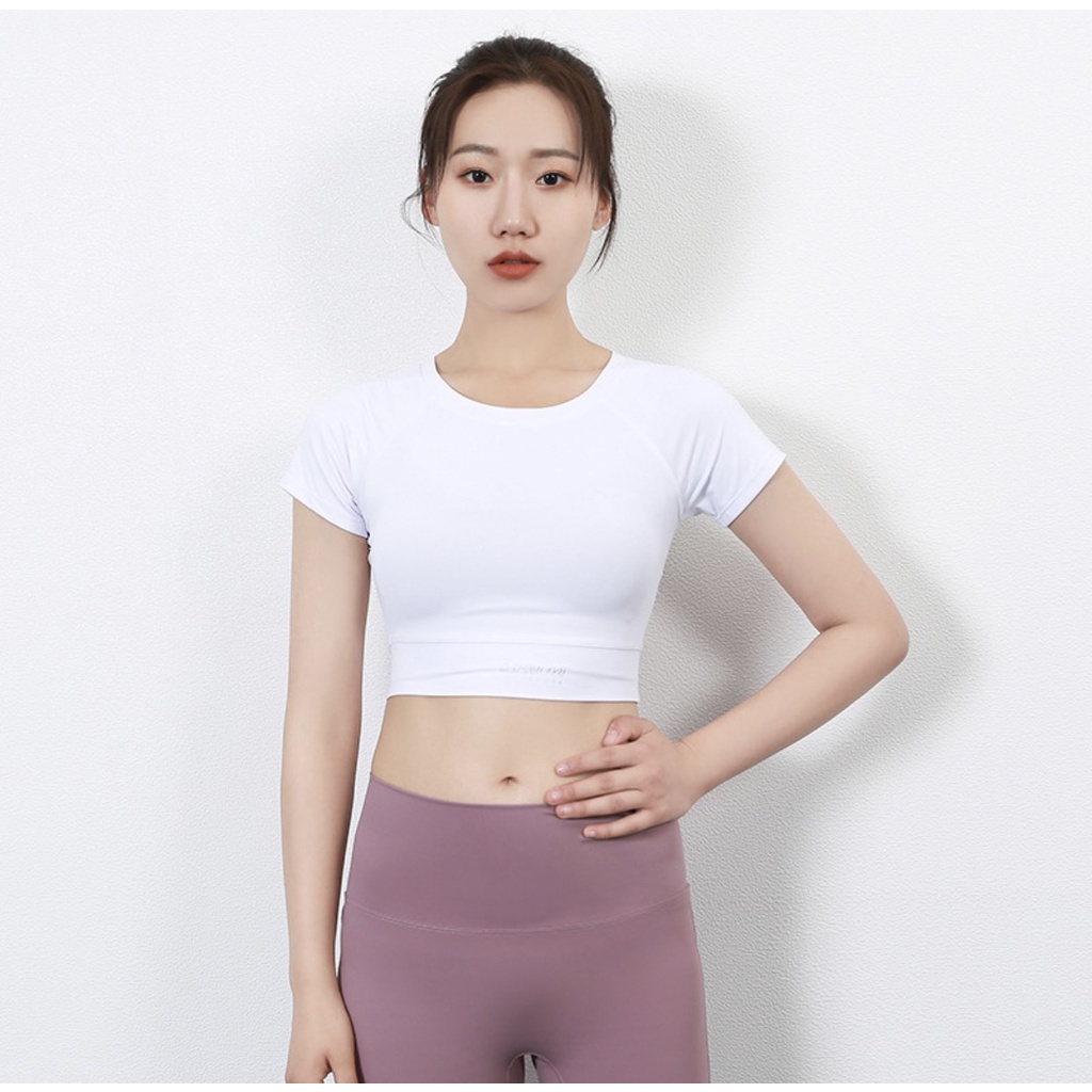 Áo croptop nữ thể thao, tập gym, yoga PANOSI chất liệu cao cấp co giãn 4 chiều thoáng mát thấm hút hiệu quả - MÃ A493