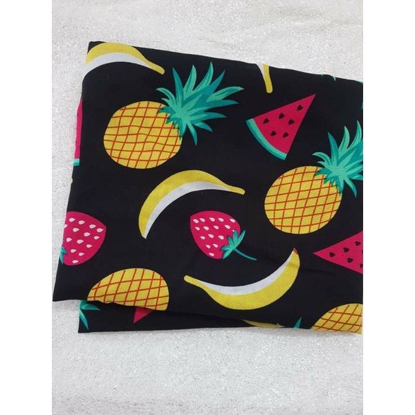 Vải Lanh/Tole hoạ tiết trái cây.25k.m