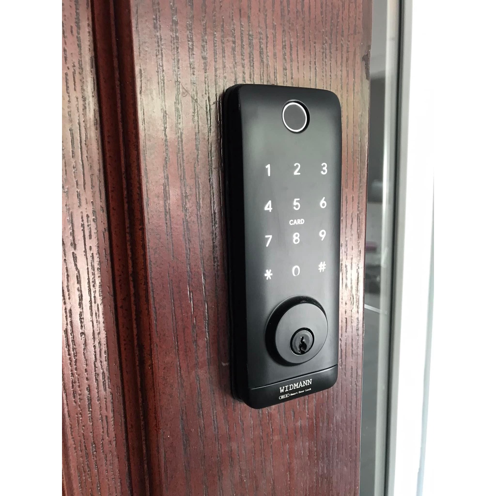 Khóa cửa vân tay không tay nằm WIDMANN R01-B - Quản lý qua app TTlock Bluetooth