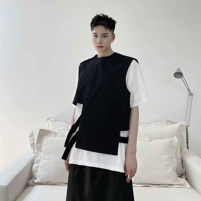 Áo Khoác Thể Thao Không Tay Dáng Rộng Phong Cách Đường Phố Hong Kong Thời Trang Mùa Hè Cho Cặp Đôi Size M-2XL