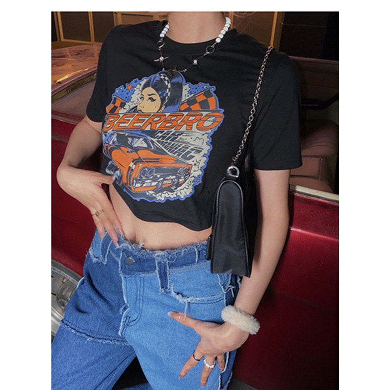 Áo Thun Nữ Ngắn Tay In Hình