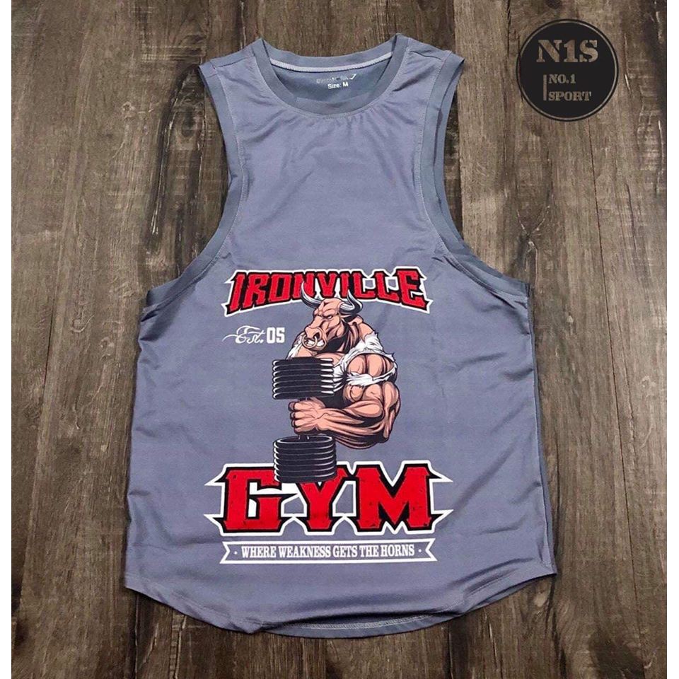 Tanktop IRONVILLE IN 3D - Áo Ba Lỗ Tập Gym