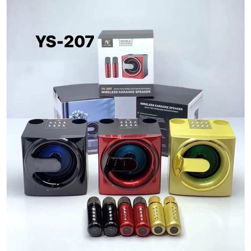 Loa bluetooth Ys-207 kèm 2 micro ko dây