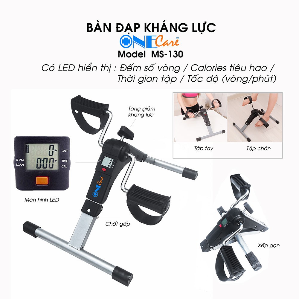 Bàn Đạp Tập Chân Có Kháng Lực - MÁY TẬP ĐỐT MỠ - MÁY ĐẠP XE TRONG NHÀ GỌN GÀNG, TIẾT KIỆM DIỆN TÍCH