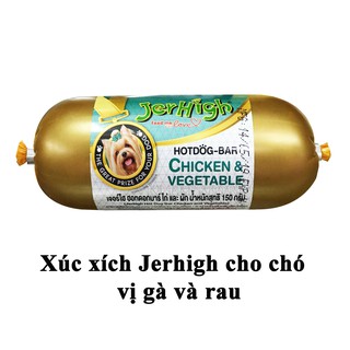 [1 CÂY] XÚC XÍCH JERHIGH CHO CHÓ ĐỦ VỊ 150GR