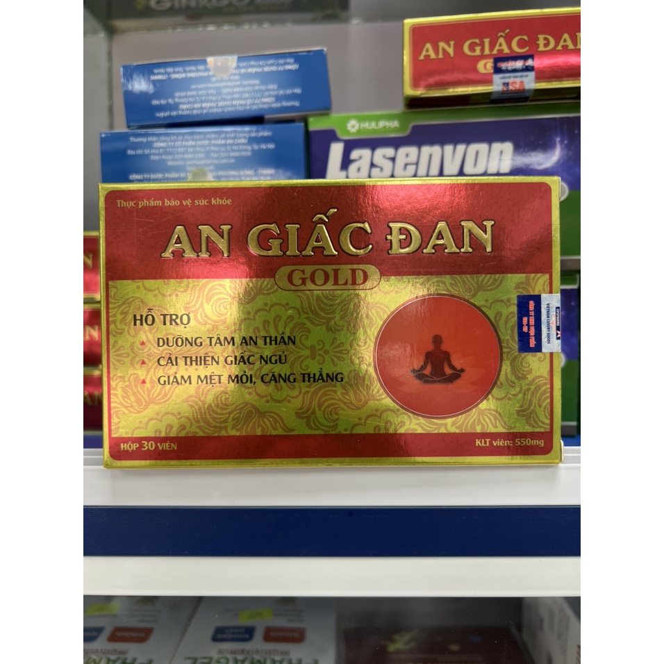 Viên Uống An Giấc Đan Gold - Cân Bằng Giấc Ngủ, Sảng Khoái Tinh Thần Giúp Các Tế Bào Thần Kinh Được Thư Giãn