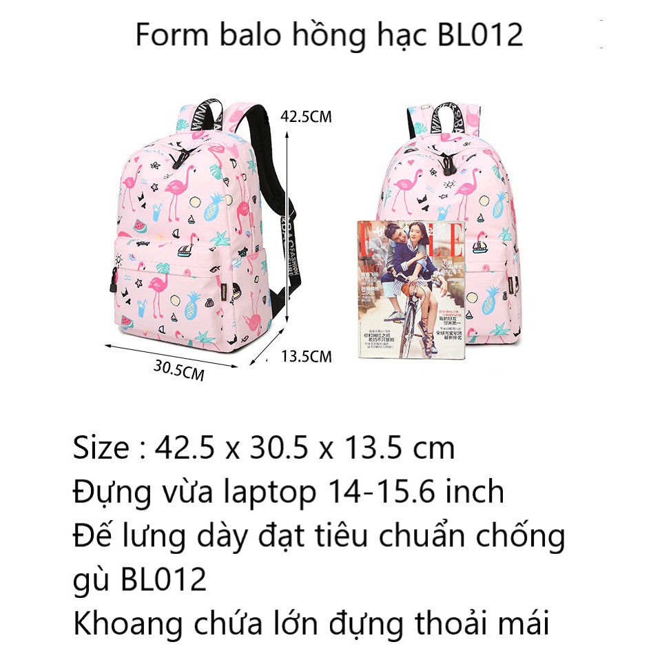 Balo hồng hạc thời trang