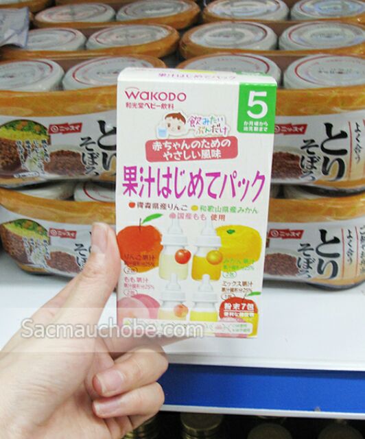 (Sỉ_ lẻ) [date mới nhấ] Trà hoa quả Wakodo nhật bản (nước ép các loại quả) dành cho bé ăn dặm từ 1, 3, 5 tháng tuổi | BigBuy360 - bigbuy360.vn