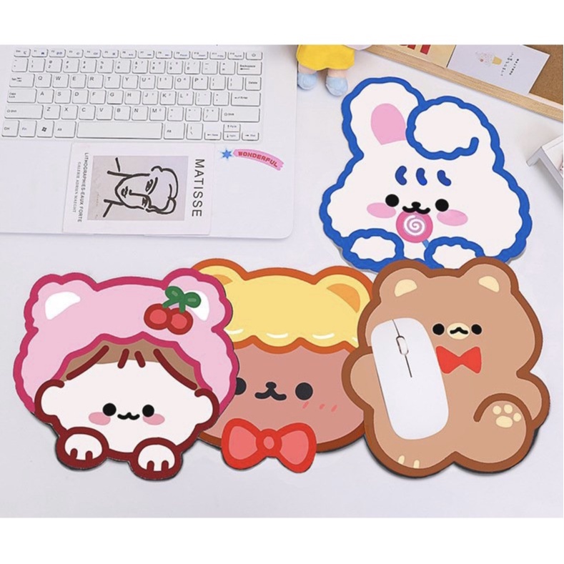 Lót Chuột Máy Tính Chống Trơn Trượt, Họa Tiết Cute Siêu Dễ Thương, Trang Trí Góc Học Tập, Bàn Làm Việc Thêm Xinh Xắn