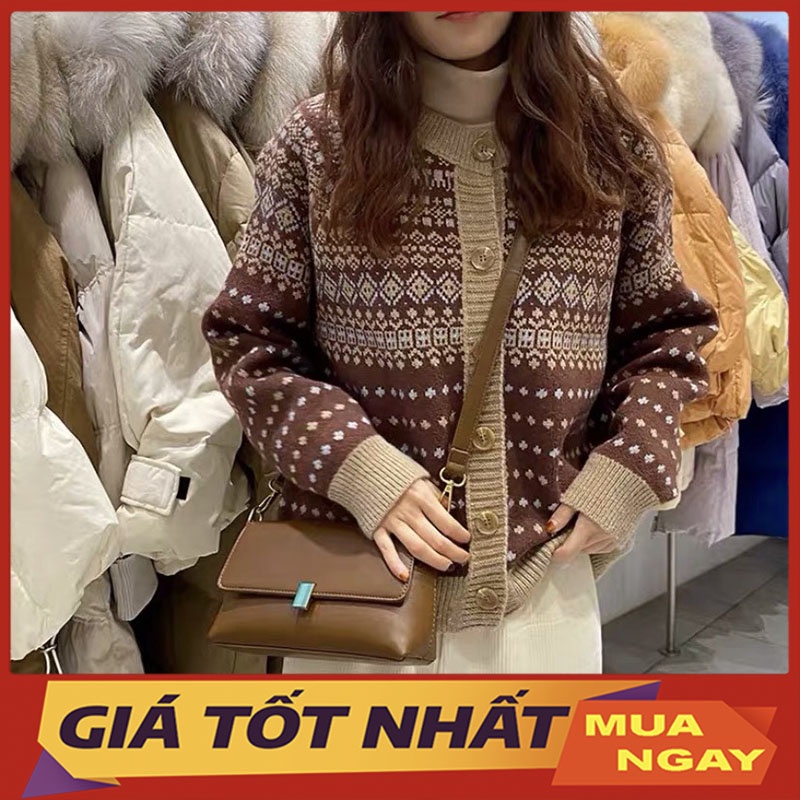 Áo Cardigan Len Thổ Cẩm 2 Màu Đủ Size M057