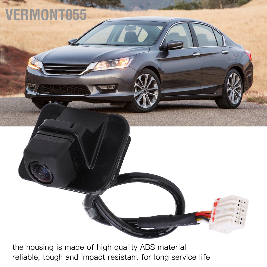 Vermont055 Camera lùi dự phòng quan sát phía sau 39530 T2A H01 12 Pin thay thế cho Accord hệ thứ 9 2014‑2018