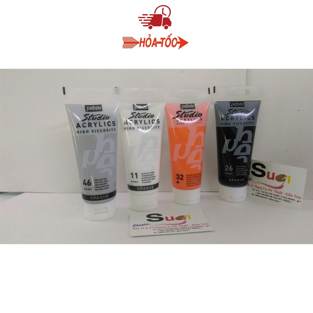 Màu acrylic Pebeo 100ml, studio acrylics Pebeo 100ml đăng lần 1/3