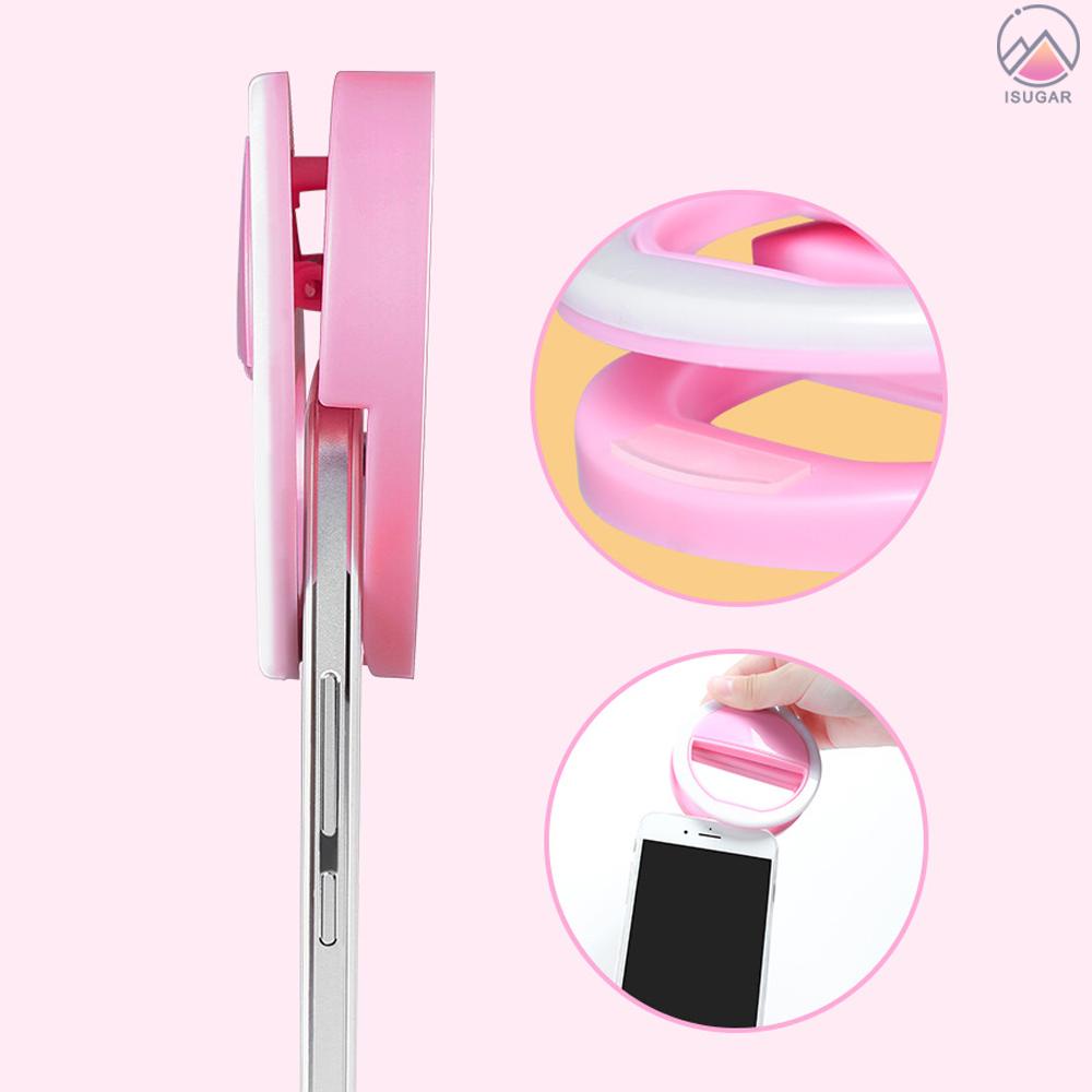 Đèn Led Tròn Kẹp Điện Thoại Hỗ Trợ Chụp Ảnh Selfie | BigBuy360 - bigbuy360.vn