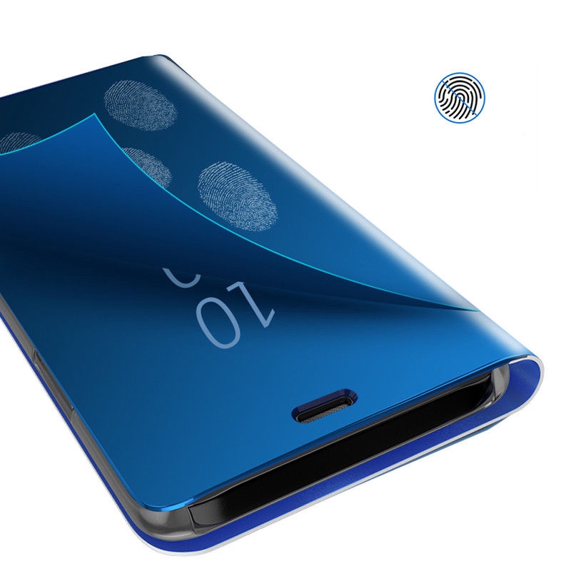 Bao Da Điện Thoại Nắp Gương Gập Thông Minh Sang Trọng Cho iPhone 11 Pro Max XS X 8 7 Plus