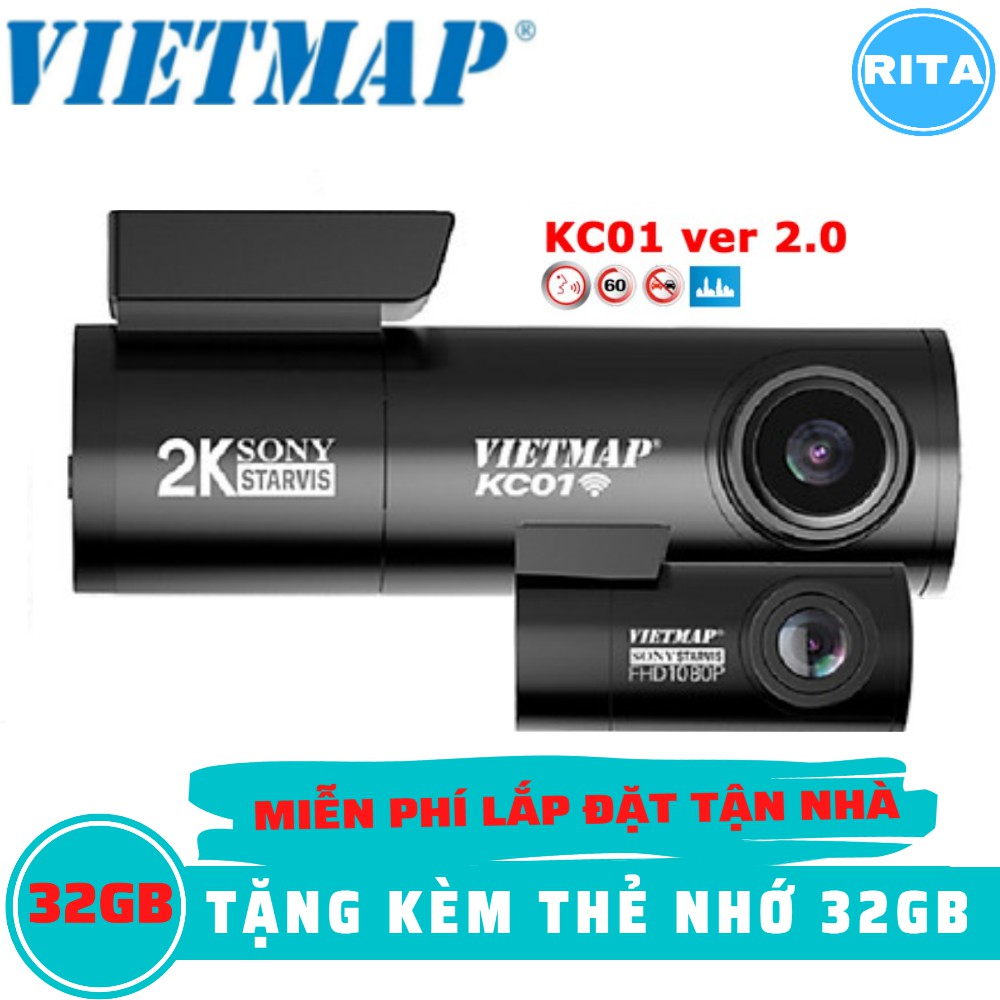 [Miễn Phí Lắp Đặt] Camera Hành Trình Vietmap KC01 CBGT