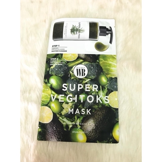Mặt Nạ 2 Bước Giúp Sủi Bọt, Thải Độc Da Byvibes Wonder Bath Super Vegitoks Mask 28ml