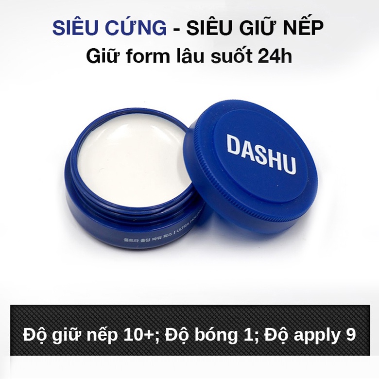 Clay Wax Sáp vuốt tóc nam Dashu Hàn Quốc cao cấp 15ml