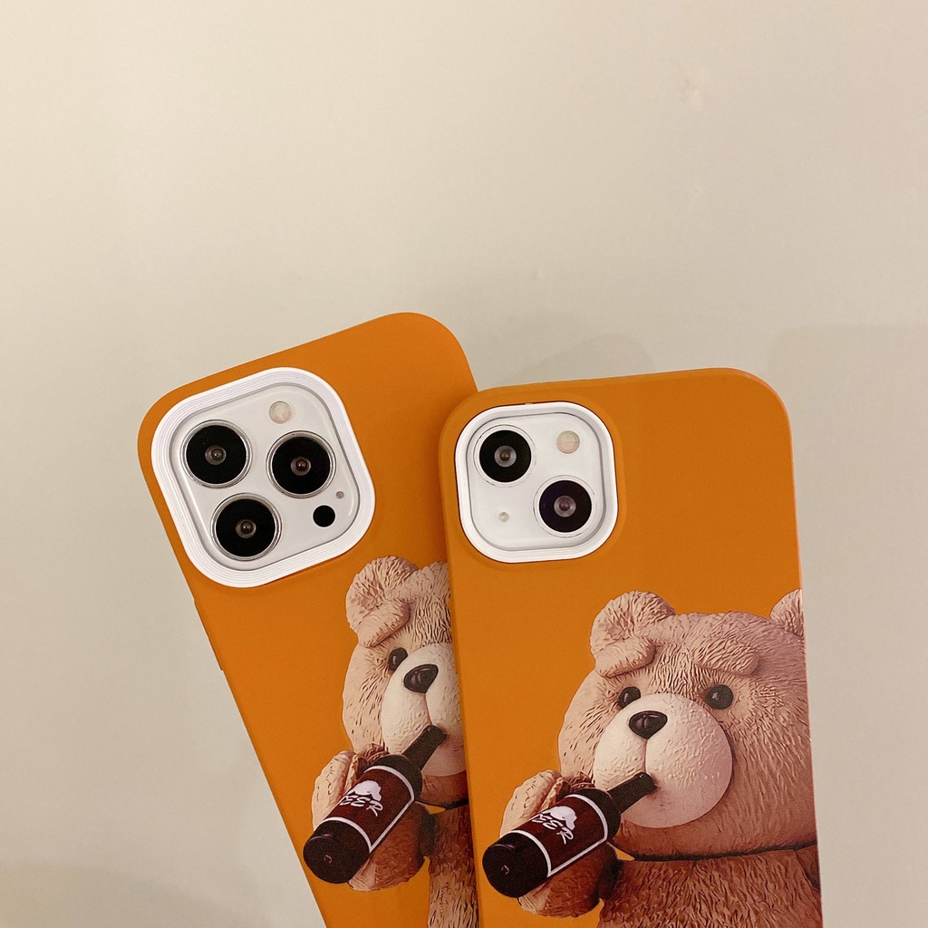Ốp Điện Thoại Ba Trong Một Hình Gấu Dễ Thương Cho for iPhone13Pro for iPhone12Pro 7p for iPhone12 11 13Promax 12Promax