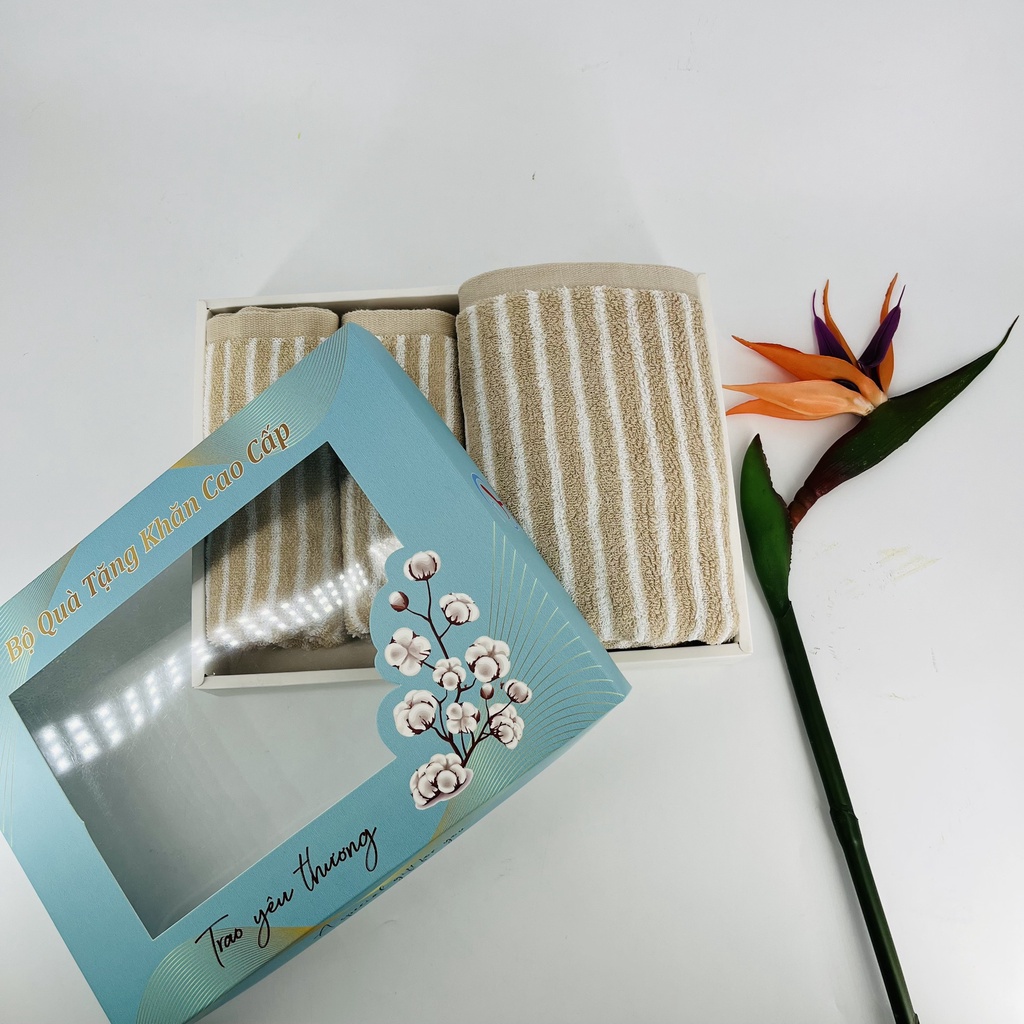 BỘ 3 COMBO Khăn Tắm Cotton Thiện Phú Bộ 379, Khăn Tắm Cao cấp Tiện Lợi Freeship