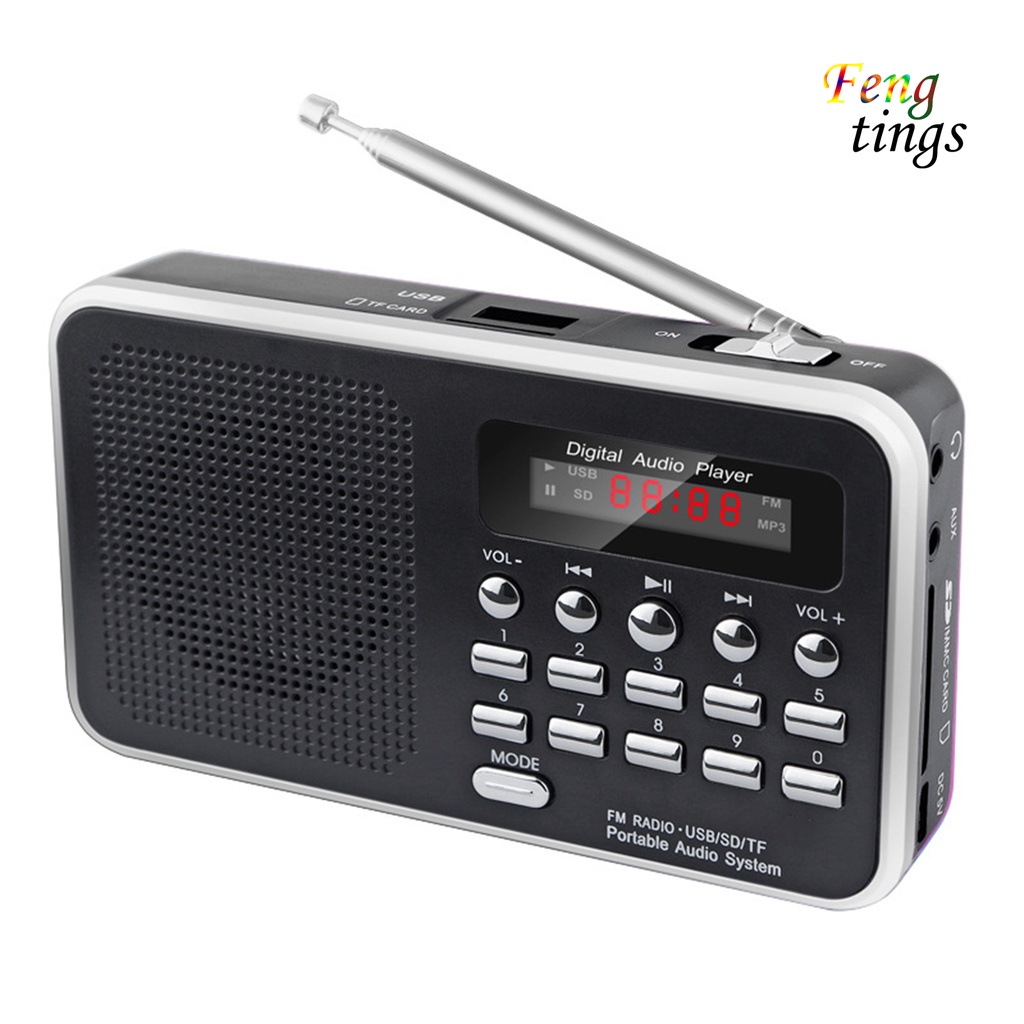 Radio L-938 Kỹ Thuật Số Mini 1.5 Inch 3w Fm Chuyên Dụng