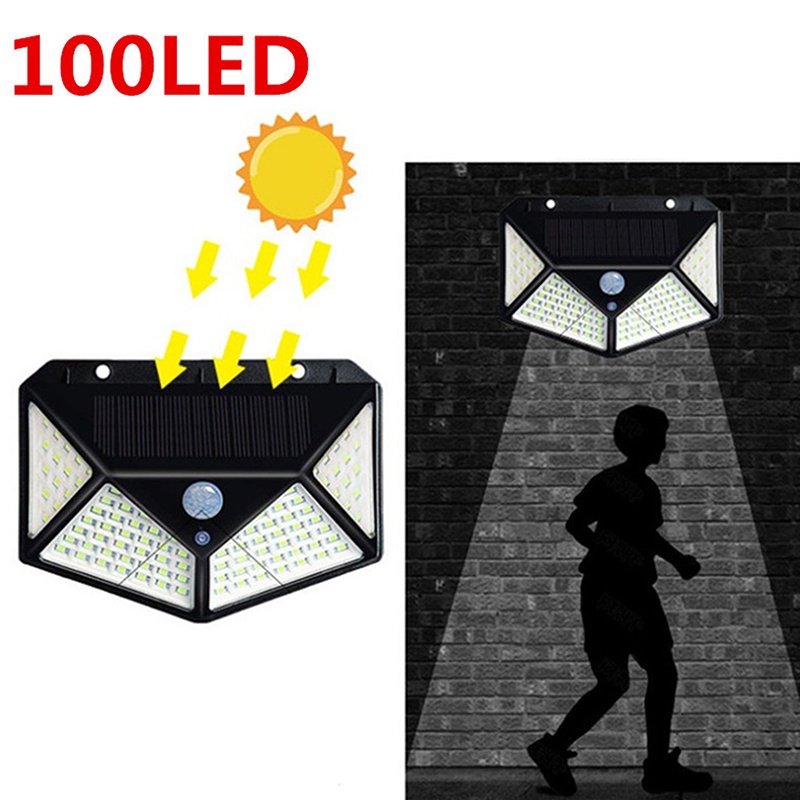 Đèn LED 100 bóng chống thấm nước sử dụng năng lượng mặt trời