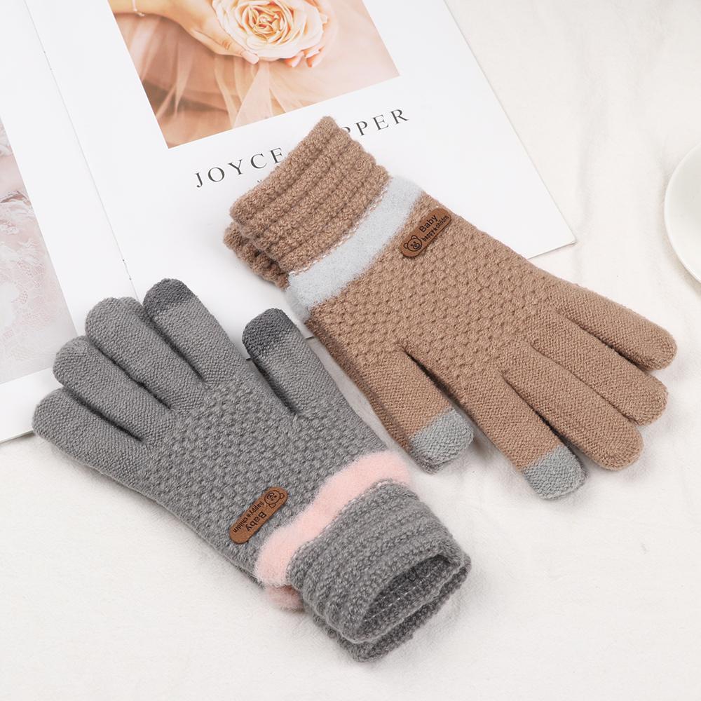 Găng Tay Dày Dặn Có Thể Chạm Màn Hình Cảm Ứng Thời Trang