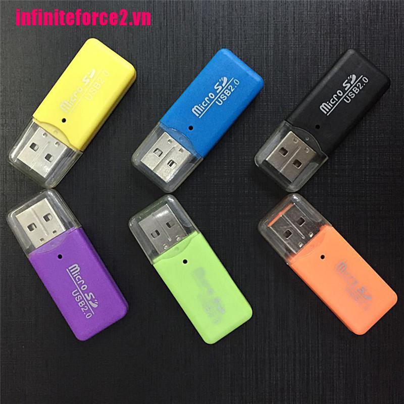 Đầu Đọc Thẻ Nhớ Mini USB SD / MMC 480Mbps Cho Máy Tính