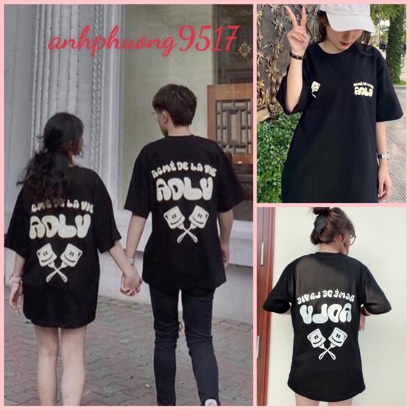 Áo thun AD Mashmallow chất cottonÁo phông unisex nam nữ mặc đôi, nhóm, lớp Cá tínhFree ship