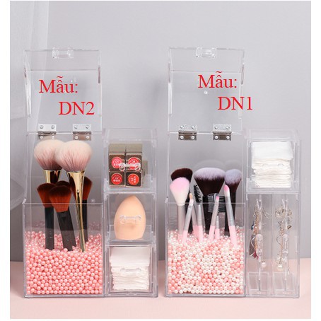 [ Có sẵn] Hộp đựng cọ size lớn kèm 3 ngăn nhỏ