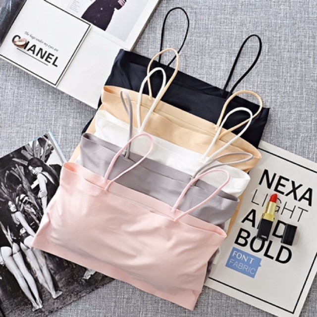 [Mã FAMARAL1 giảm 10K đơn 50K] Áo Bra Quây Đúc Su Trơn 2 Dây 8881 | BigBuy360 - bigbuy360.vn