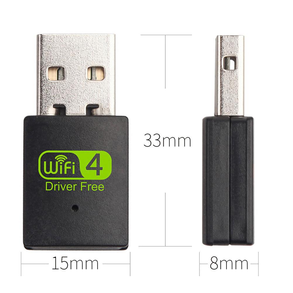 Bộ điều hợp WiFi USB Bộ chuyển đổi Wi-Fi 300Mbps USB Ethernet WiFi Bộ thu WiFi thẻ mạng 2.4G | BigBuy360 - bigbuy360.vn