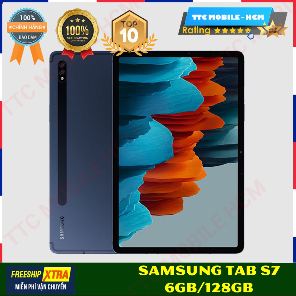 Samsung Galaxy Tab S7 6GB/128GB 11 INCHES (SM-T875) - Snapdragon 865+ - NGUYÊN SEAL - HÀNG CHÍNH HÃNG TTC MOBILE