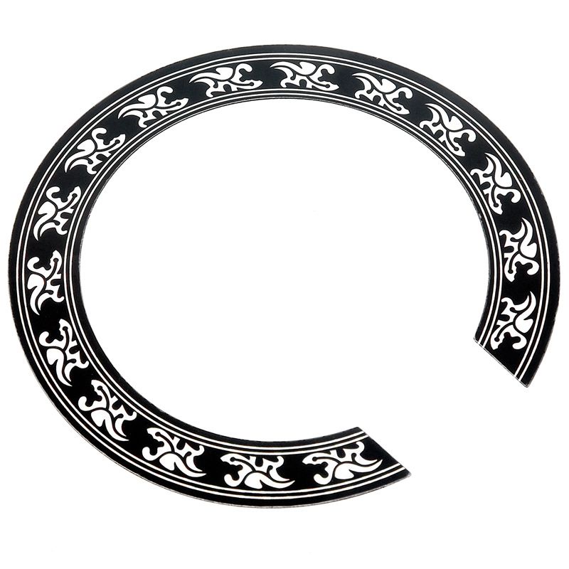 Sticker dán lỗ âm thanh cho đàn guitar cổ điển màu đen+sier