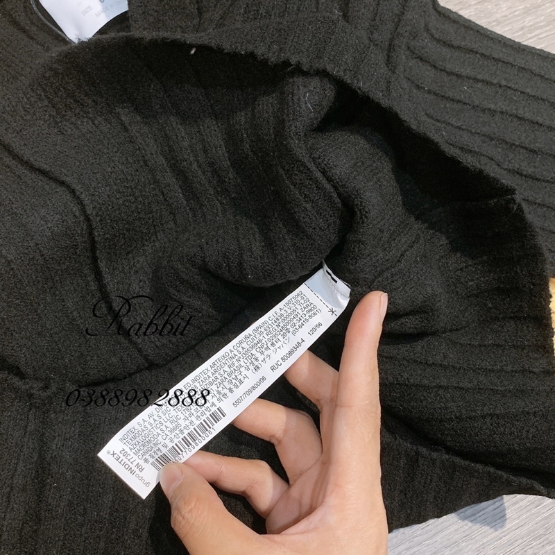 Cardigan len xốp dáng ngắn Zara