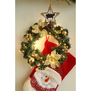 Đèn led vòng noel trang trí cửa