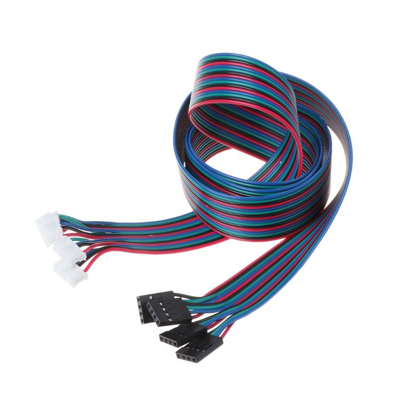 Mojito 4pcs 100cm 4pin Stepper Motor Cables XH2.54 Terminal Wire For 3D Printer NEMA 17 Stepper Motor