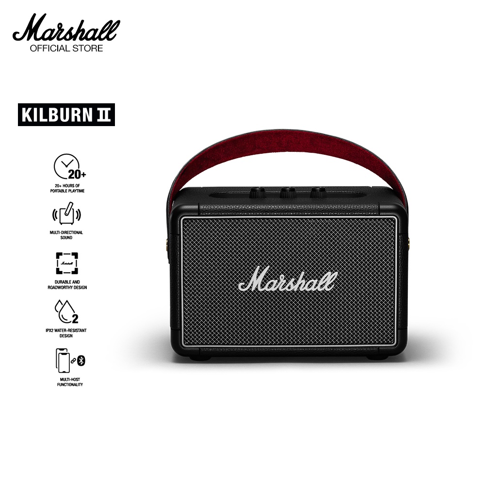 [Mã ELHACE giảm 4% đơn 300K] Loa Marshall KILBURN II Di Động - 20 hours battery life - 1 năm bảo hành