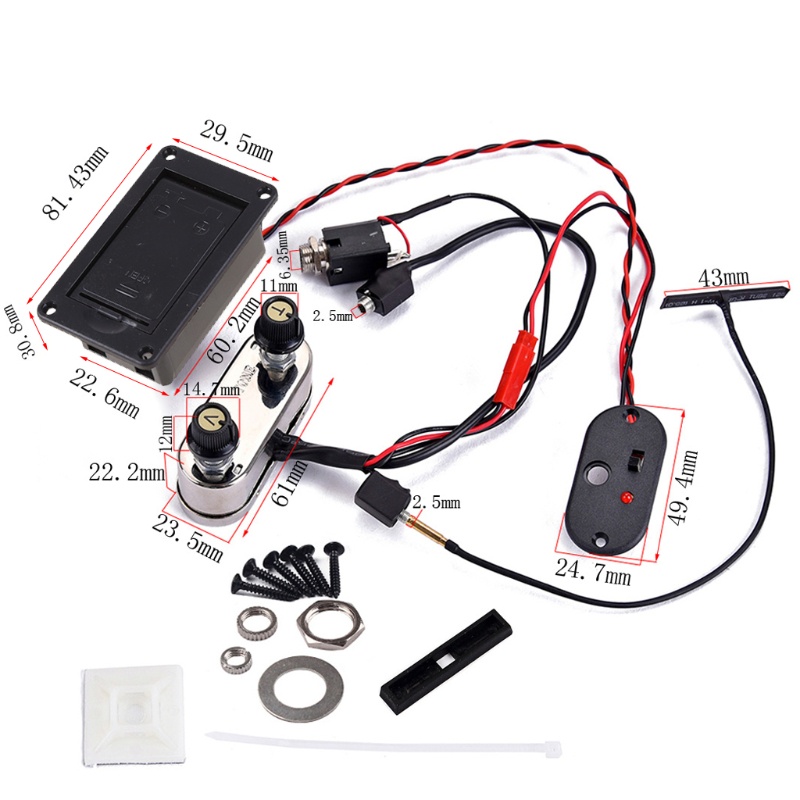 Bộ Pickup EQ 3 5mm Thay Thế Chuyên Dụng Cho Bộ Khuếch Đại Âm Thanh