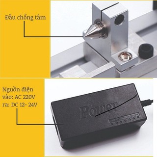 Máy tiện gỗ mini - Máy đánh bóng hạt gỗ