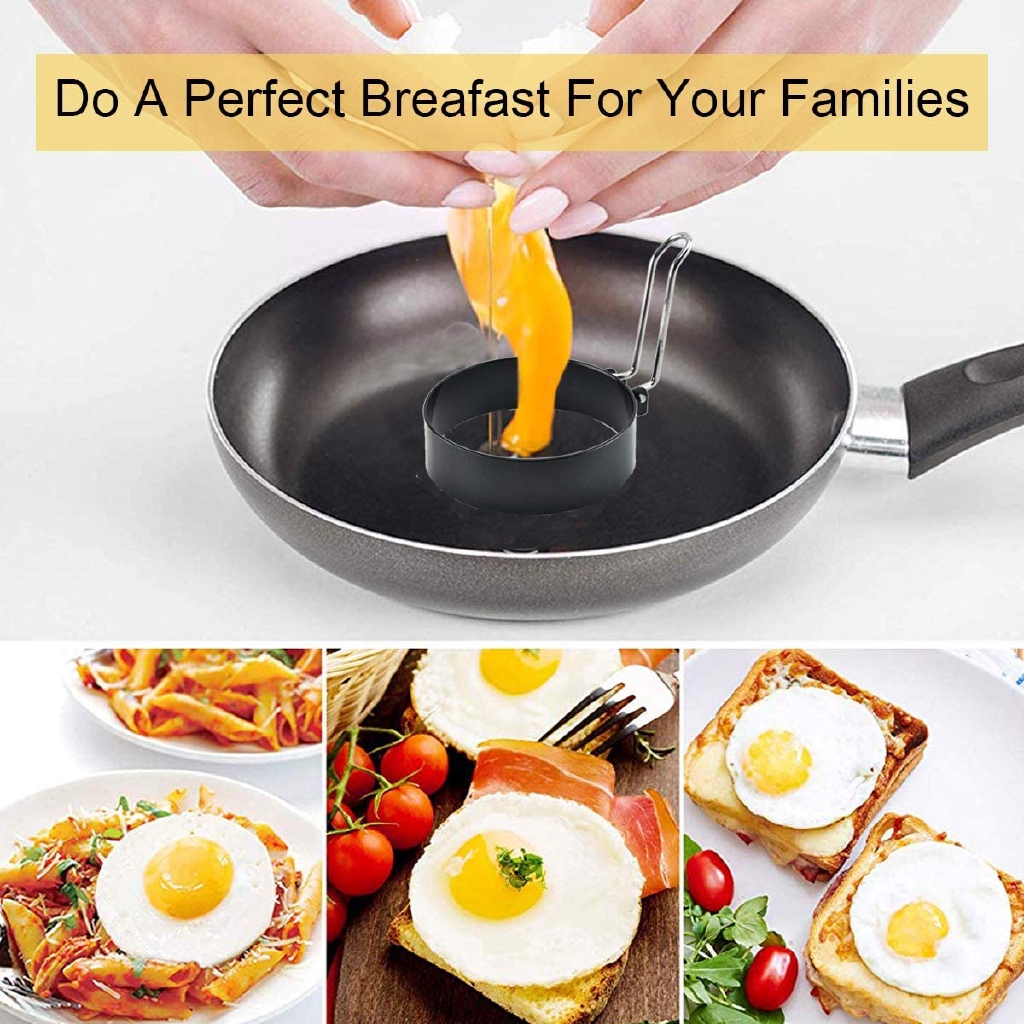 Khuôn Chiên Trứng Chống Dính Đa Năng Có Tay Cầm Tiện Lợi