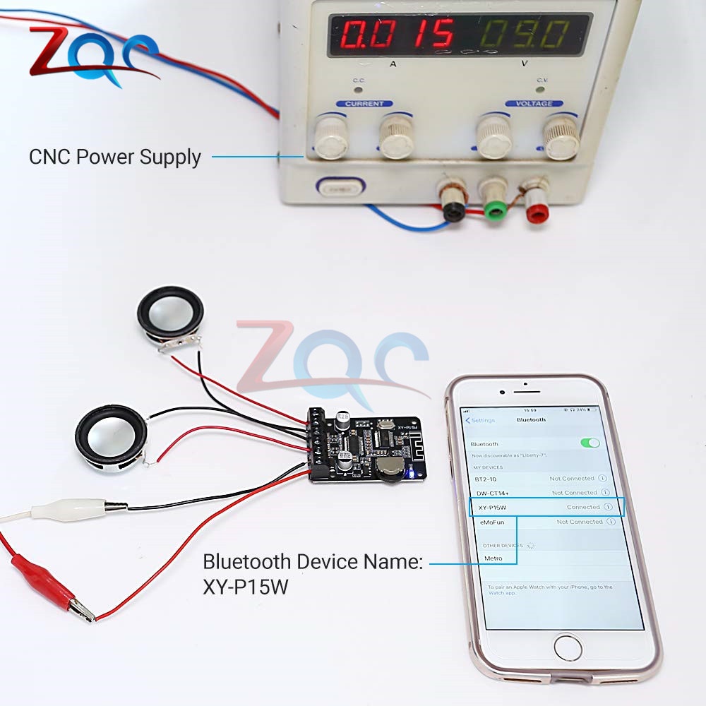 Mạch khuếch đại âm thanh bluetooth 10w / 15w / 20w / 30w / 40w 12v / 24v Xy-P15W