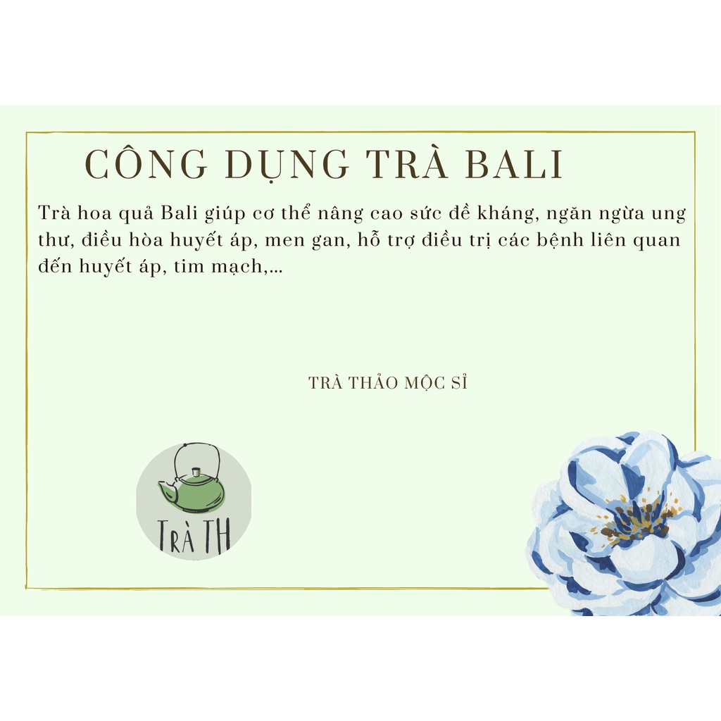 trà bali nhiệt đới 100GRAM