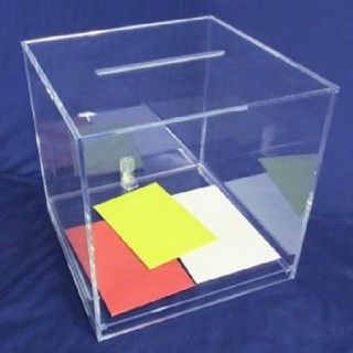 THÙNG PHIẾU MICA vuông 30cm