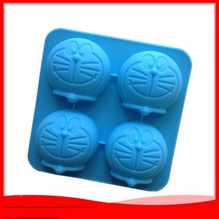 HCM - Khuôn silicon làm bánh mặt doremon làm rau câu hay làm đá viên mèo Doremon