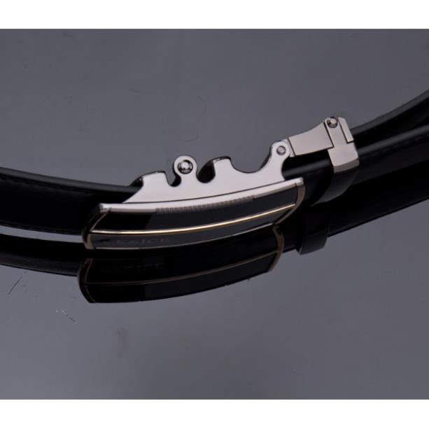 Dây lưng, dây nịt da hình chữ S - Y hình Da đẹp - tặng đồng hồ đeo tay Led thông minh dáng Miband3  ྇