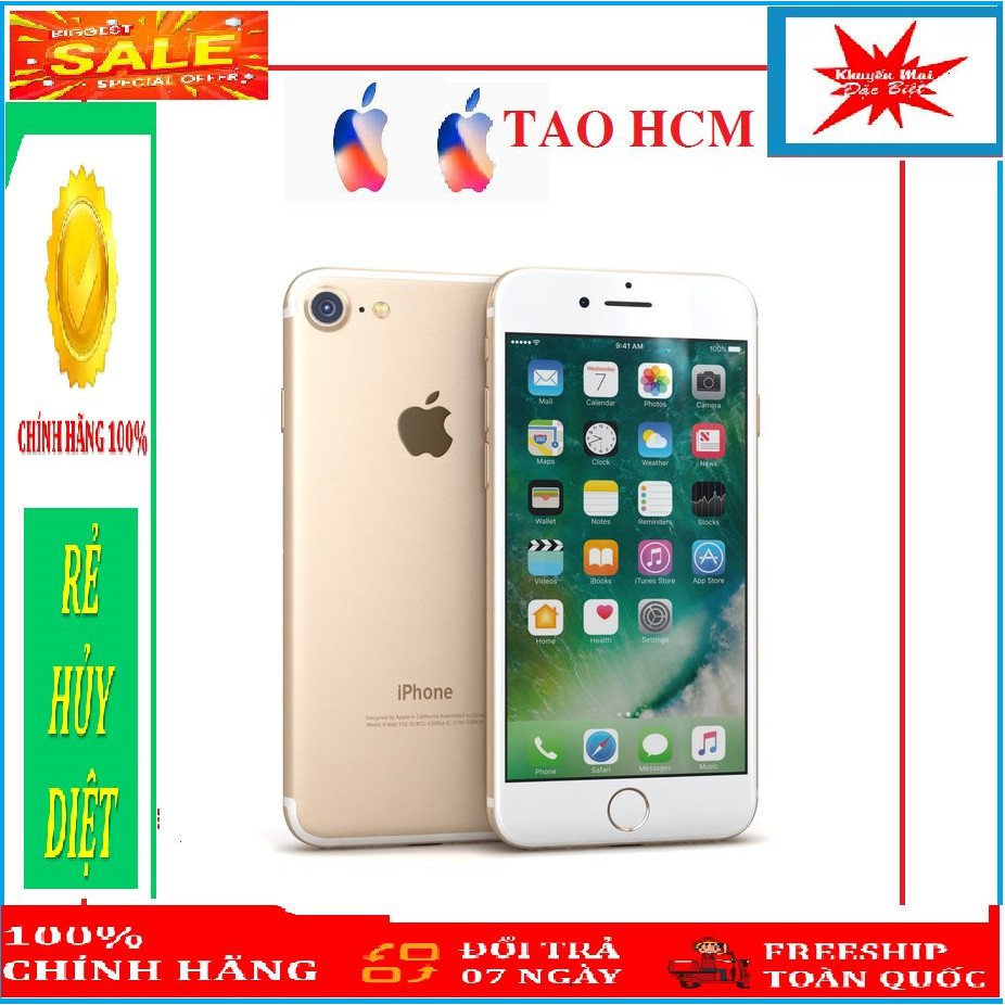 [Chính hãng]Điện thoại iPhone 7 plus 128GB  màu Đen Nhám, Hồng, Vàng Gold, Trắng cực chất